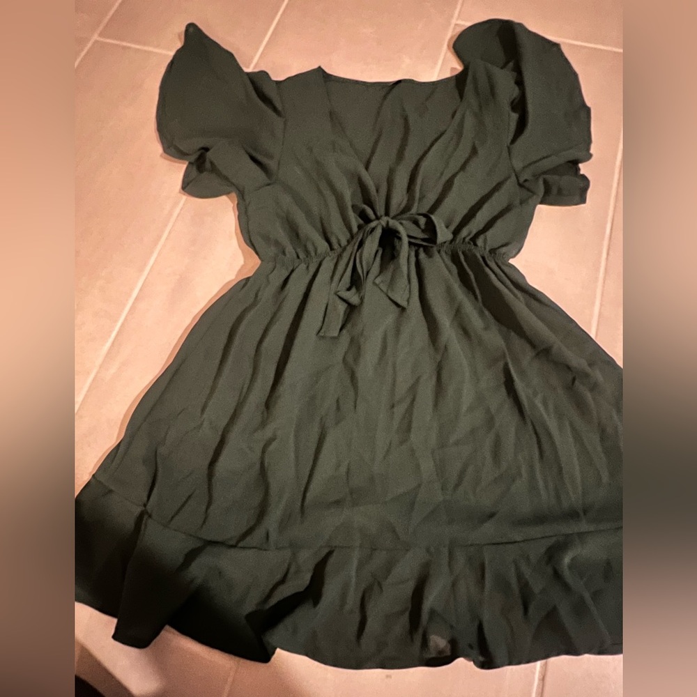 SHEIN green dress